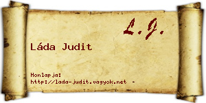 Láda Judit névjegykártya